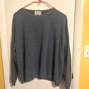 Vintage Womens XL Stephanie Schuster for Princess Knitwear Blue Sweater